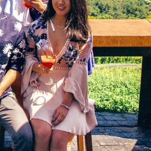 Floral Light Pink Boho Dress